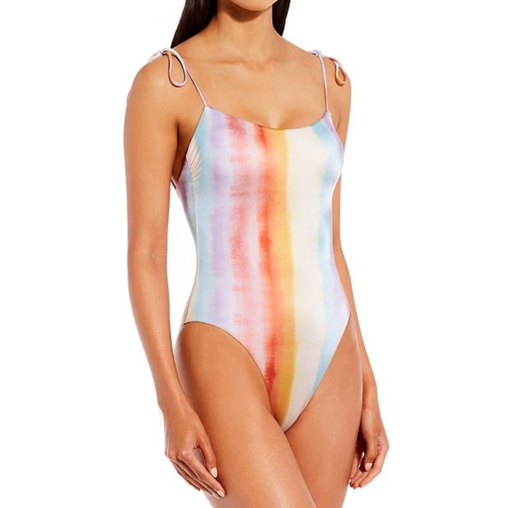 Gianni Bini x DANNIJO Paloma Ombre Tie Strap One Piece Swimsuit